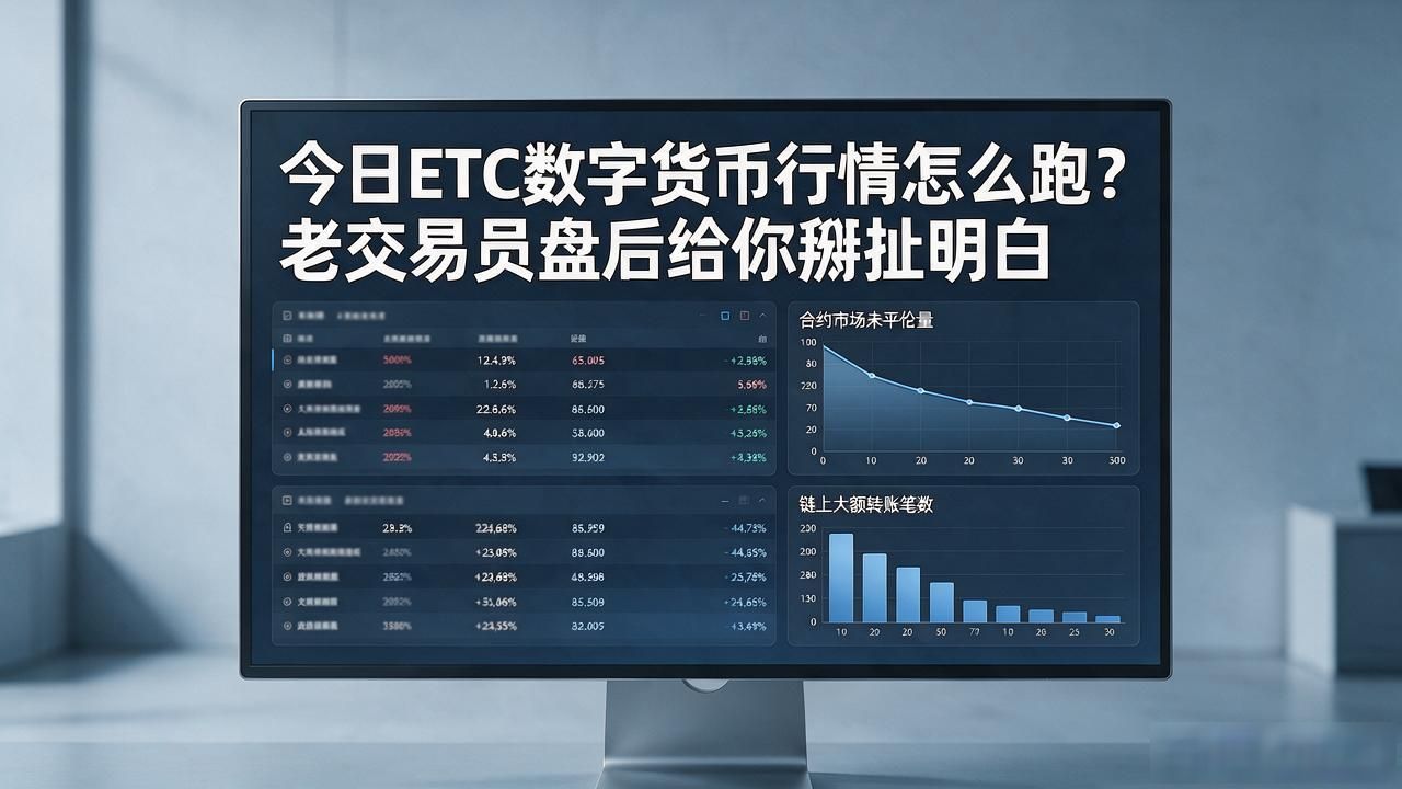 今日ETC数字货币行情怎么跑？老交易员盘后给你掰扯明白