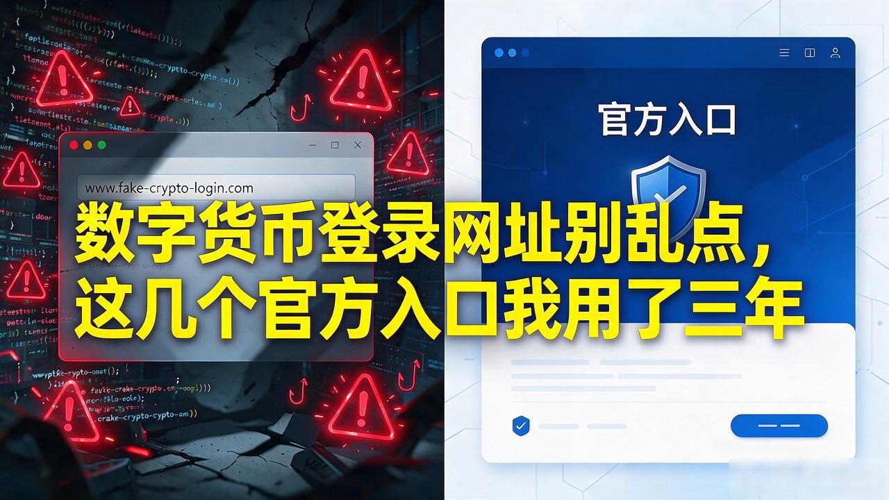 数字货币登录网址别乱点，这几个官方入口我用了三年
