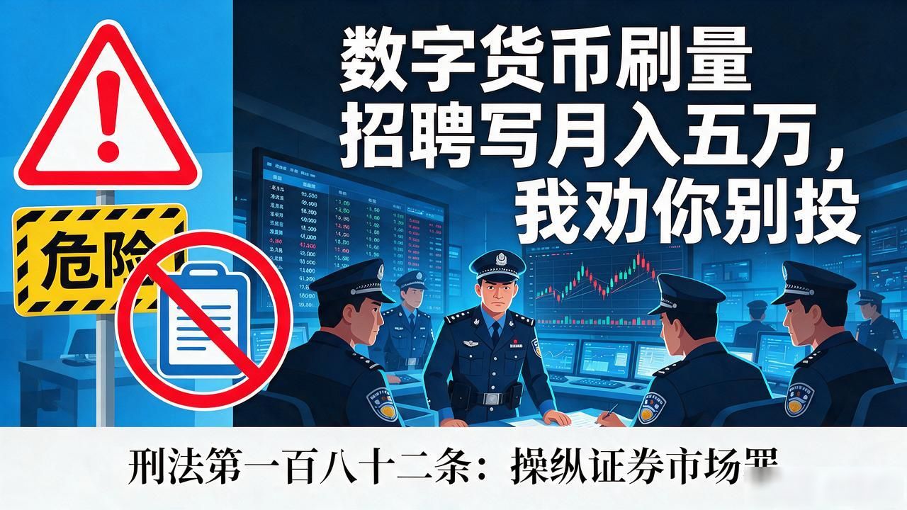 虚假盘操纵证券市场_数字货币刷成交量招聘_数字货币交易员刷量骗局