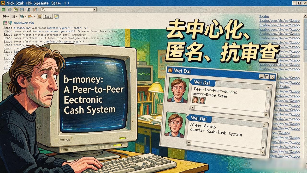 密码学数字货币先驱中本聪之前_比特币前身b-money和DigiCash历史_最早的数字虚拟货币